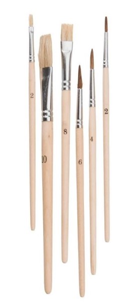MARSHALL School 3xnatural/3xsynthetic Brush Set 6Pce (SET)
