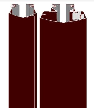 ELLEN FP5090-198BRW Door Finger Protector 1.98m PVC Brown (SET)