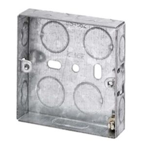 Metal Back Box Single 16mm (EACH)