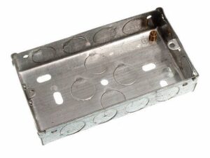Metal Back Box 2 Gang 25mm (EACH)