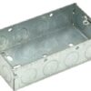 Metal Back Box 2 Gang 35mm (EACH)