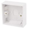 Surface Pattress Box Single 16mm White (EACH)