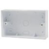 Surface Pattress Box Double 32mm White (EACH)
