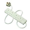 Extension Lead 4-gang 2 Metre White (EACH)