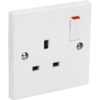 Switched Socket Single 13A White (EACH)