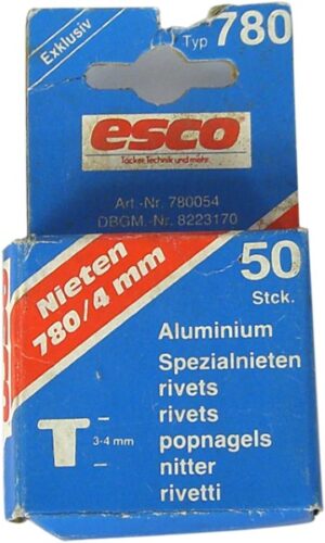 ESCO Rivets 4mm For Compacta N (PACK)
