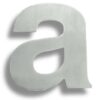 Letter Conc Fix 89mm 'a' Stainless Steel (EACH)