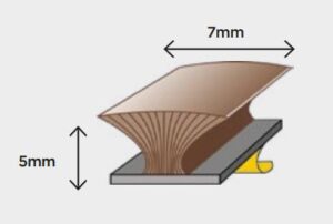 EXITEX Self Adhesive Pile Excluder 5m White (EACH)