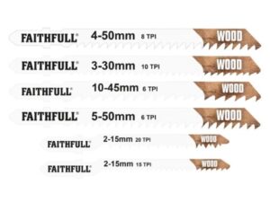 FAITHFULL Jigsaw Blades Assorted Pk 10 (EACH)