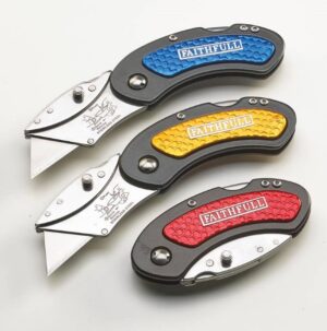 FAITHFULL Folding Utility Knife With Blade Lock (EACH)