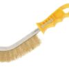 FAITHFULL FAIWBHANDB Wire Scratch Brush Brass Yellow Handle (EACH)