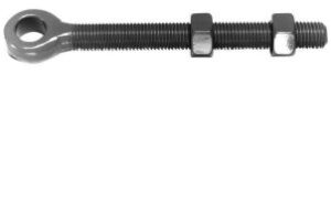 PERRY 165-0100ZP10 Adjustable Gate Eye 10mm Pin 100mm Bolt ZP (EACH)