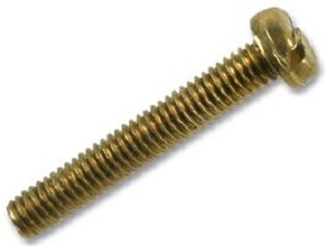 Machine Screw M4 x 25mm Pan Brass (EACH)
