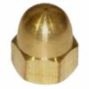 Dome Nut Hexagonal M4 Brass (EACH)