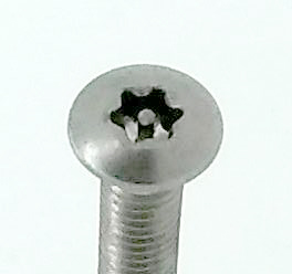 Security MachScrew M3.5x40mm Torx Raised Stainless (EACH)