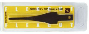 FLEXCUT Sk V-tool 70deg x 1/8in (3mm) (EACH)