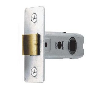Tubular Latch 63mm Bolt Through Fix Nickel Plated (EACH)