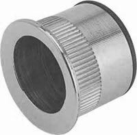 JEDO JV824PC Pocket Door Flush Handle 25mm Dia PC (EACH)