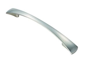 Waisted Flat Bow Handle 128mm Satin Nickel (EACH)