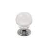 CARLISLE BRASS FTD690ACTC Clear Ball Cupboard Knob 30mm CP (EACH)