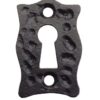 7101 Escutcheon Key 30x45mm Antique Black (PAIR)