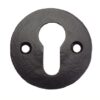 7108 Escutcheon Euro 50mm Diameter Antique Black (PAIR)