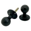 7128-M Mortice Knob Ball Antique Black (SET)