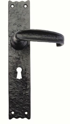 7131-WK Lever Furniture Lock 265mm Antique Black (SET)