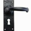 7140-WK Lever Furniture Lock 150mm Antique Black (SET)