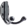 7152 Robe Hook Double Black (EACH)