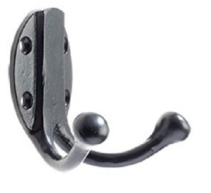 7152 Robe Hook Double Black (EACH)