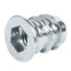HAFELE 030.10.864 Screw In Sleeve M6 Thread Zinc Plated (EACH)