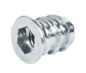 HAFELE 030.10.864 Screw In Sleeve M6 Thread Zinc Plated (EACH)