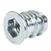 HAFELE 030.10.884 Screw In Sleeve M8 Thread Zinc Plated (EACH)