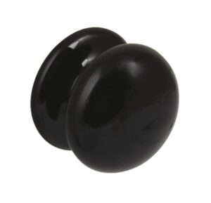 HAFELE 130.48.309 Knob Porcelain 38x30mm Black (EACH)