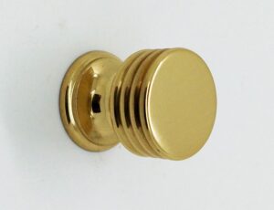 HAFELE 137.08.820 Knob Ribbed 25mm Brass (EACH)