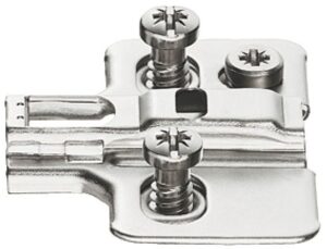 HAFELE 311.70.624 Smuso/metalla Qf Mount Plate 2-pt 4mm Euro (HINGE)