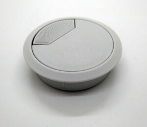 HAFELE 429.99.548 Cable Outlet 2pt D80x25mm Pl Light Grey (EACH)