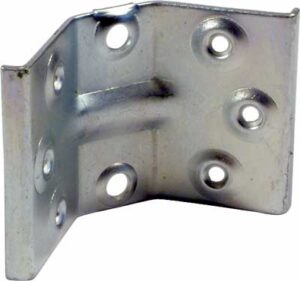 HAFELE 641.00.910 Corner Brace For Table Leg 70mm ZP (EACH)