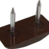 HAFELE 650.05.120 Pin Type Furniture Glide 24 x 12mm Brown (EACH)