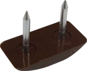 HAFELE 650.05.120 Pin Type Furniture Glide 24 x 12mm Brown (EACH)