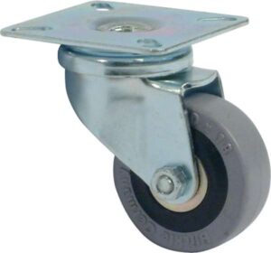 HAFELE 663.06.920 Rubber Wheel 75mm Swivel Plate Castor (EACH)