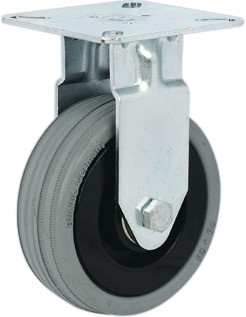 HAFELE 663.07.920 Rubber Wheel 75mm Fixed Plate Castor (EACH)