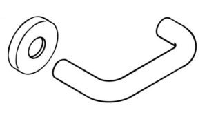 HEWI 111ELT Lever Handle Rose 20mm 1/2 Set (Female) Meadow Green (EACH)