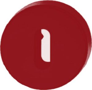 HEWI Escutcheon Key (52x9) Red Nylon (PAIR)