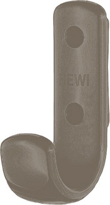 HEWI 477.90.060.84 Single Coat Hook 75mm Umber (EACH)