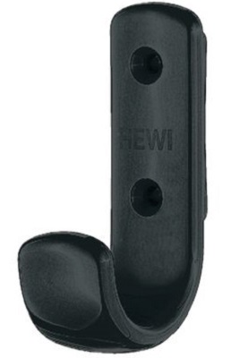 HEWI 477.90.060.92 Single Coat Hook 75mm High Anthracite Grey (EACH)