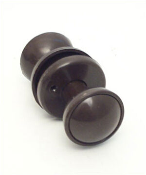Plastic Rim/Mortice Knob Furniture Brown (SET)