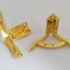 Quadrant Box Hinge 40x44mm Brass Effect (PAIR)