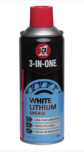 3-In-One White Lithium Grease Aerosol 400ml (EACH)